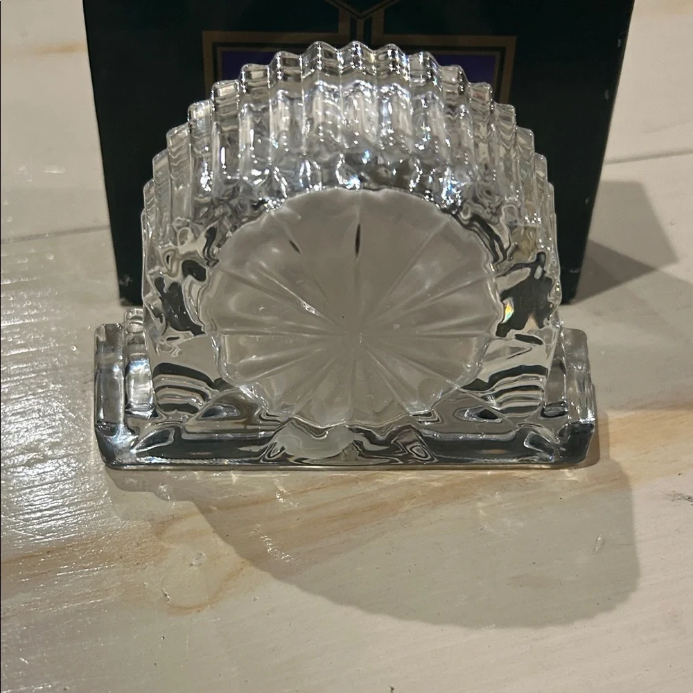 SHANNON Crystal Clock with Silver Accents